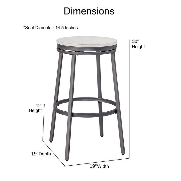 Jupiter Backless Swivel Bar Stool by Greyson Living