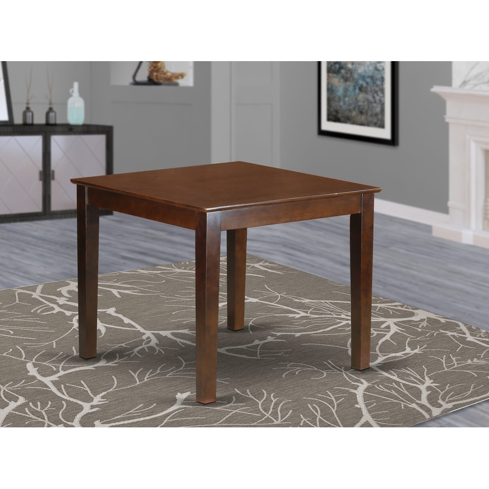 East West Furniture Oxford Square Kitchen Dining Table for Small Spaces (Finish Color Options)