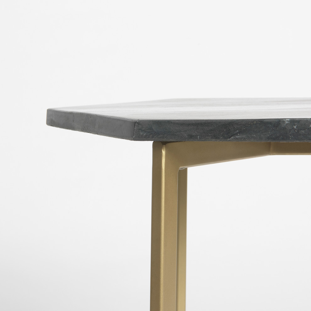 Marble Hexagon Accent Table   Contemporary   Side Tables And End Tables   by Best Home Fashion  Houzz