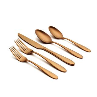 ORNATIVE Sophia 20-Piece Copper 180 Stainless Steel Flatware Set (Service for 4) 09020COR1