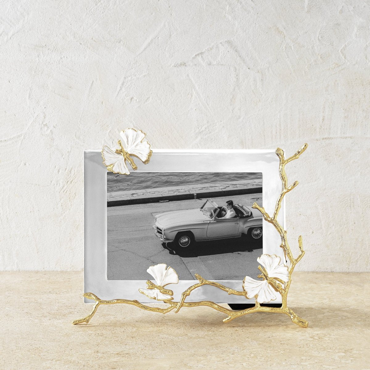 Butterfly Ginkgo Gold Reflective Frame