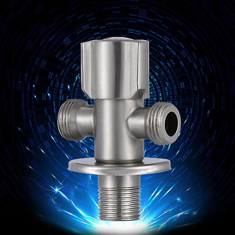 Stainless Steel Angle Valves Bathroom Sink Faucet Slotted Water Stop Valves