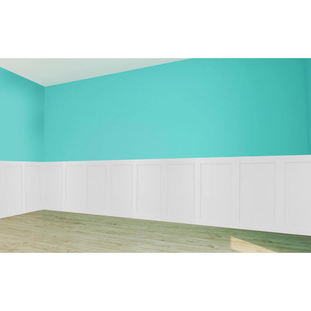 14 in. x 48 in. x 32 in. Shaker Style Primed MDF Wainscot Paneling 8203490