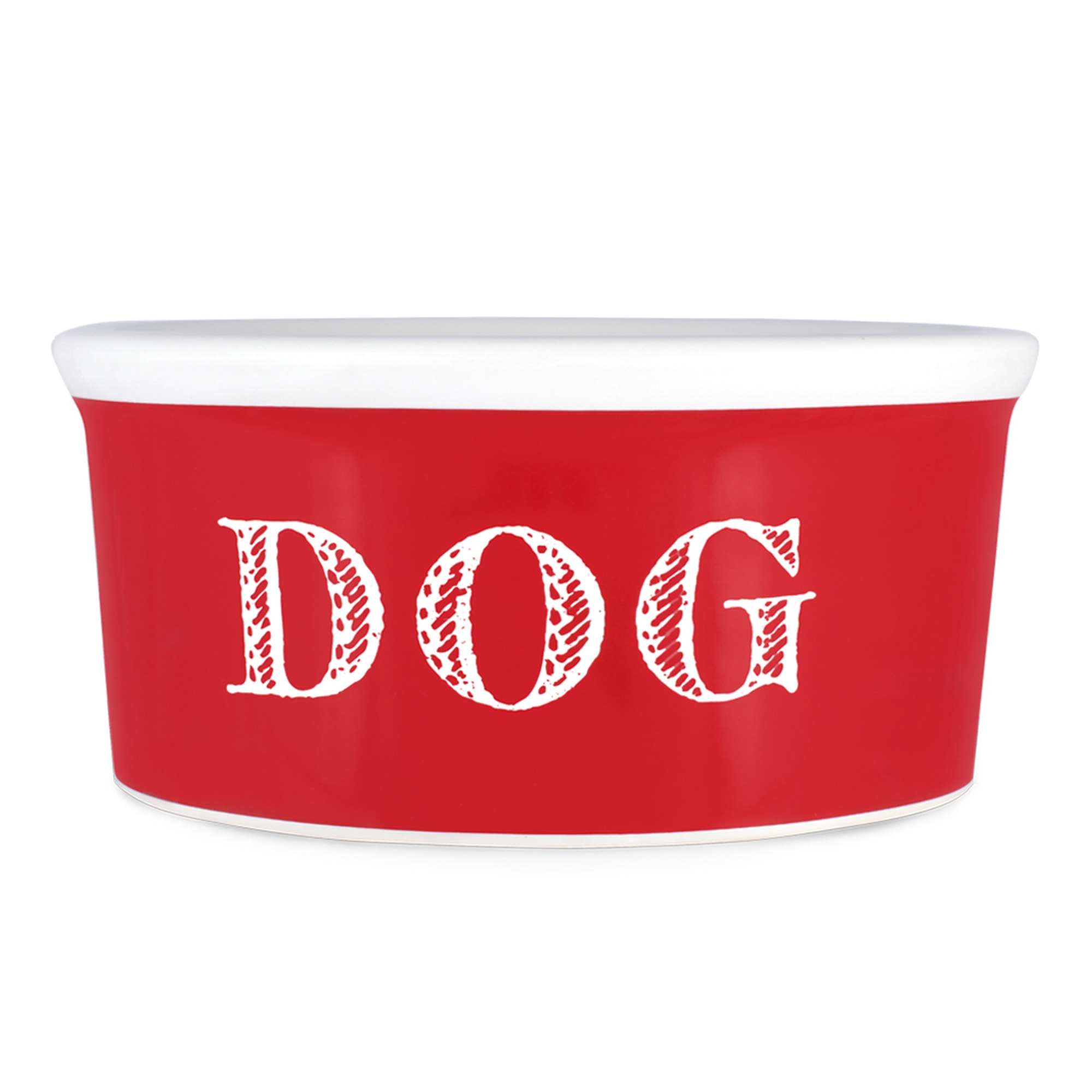 Harry Barker Red Cape Cod Dog Bowl， Large