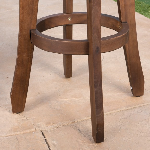 Pike Set Of 2 Acacia Barstool Christopher Knight Home