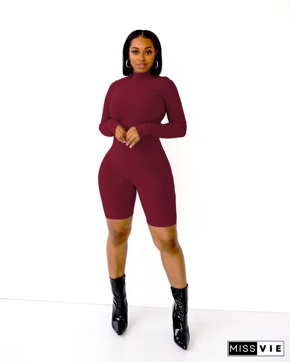 Gym Fitness Long Sleeve Skinny Rompers