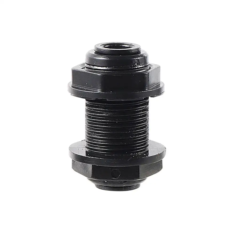 Straight Quick Coupling Aquarium Tank Fitting Bulkhead Connector For Reverse Osmosis System