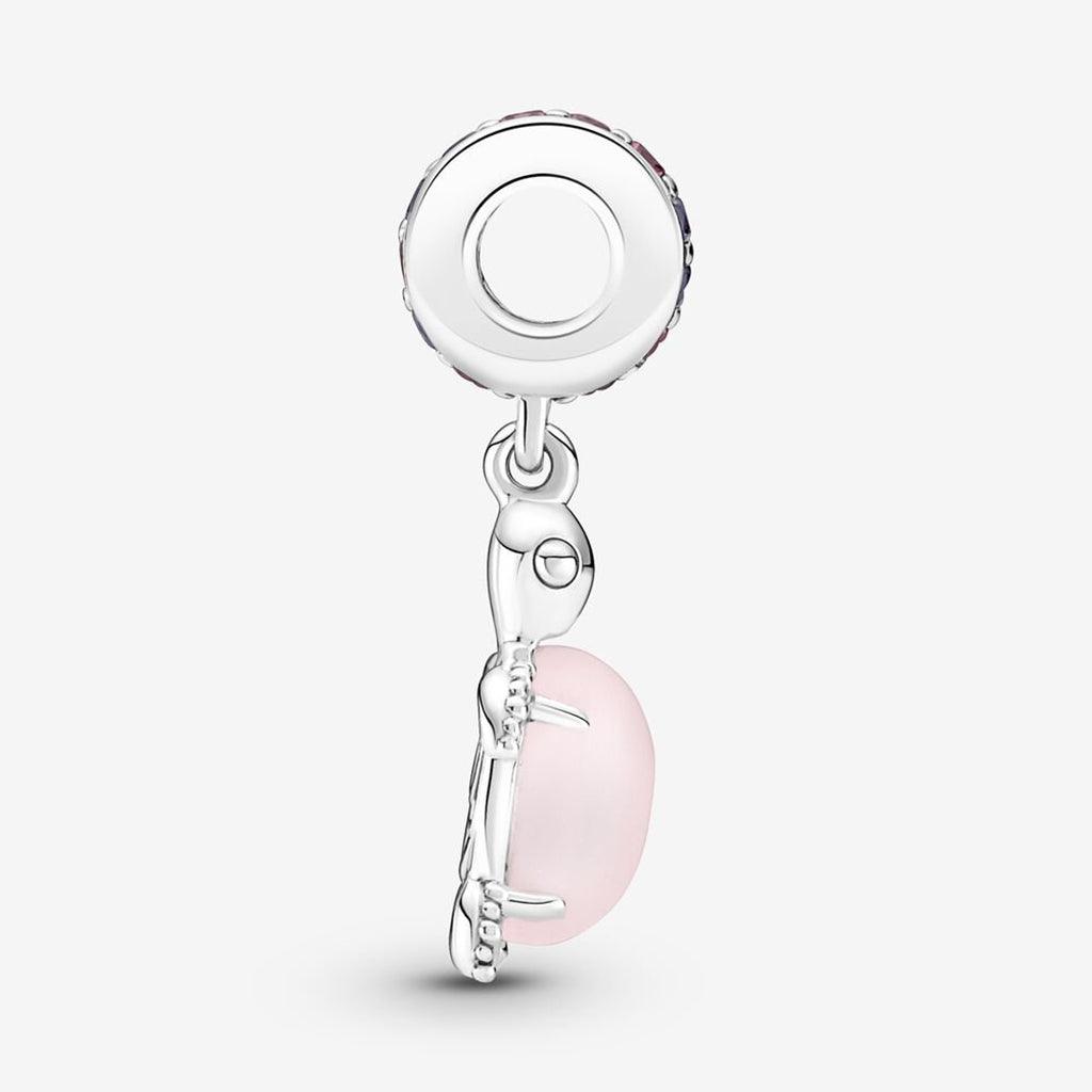 PANDORA  Murano Glass Pink Sea Turtle Dangle Charm