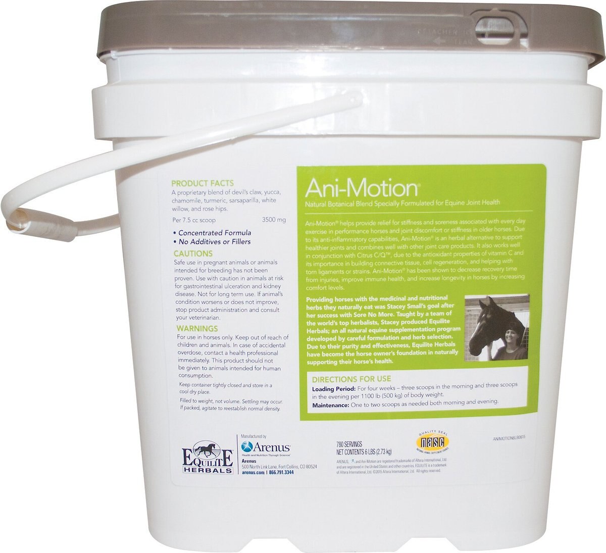 Equilite Herbals Ani-Motion Joint Support Powder Horse Supplement