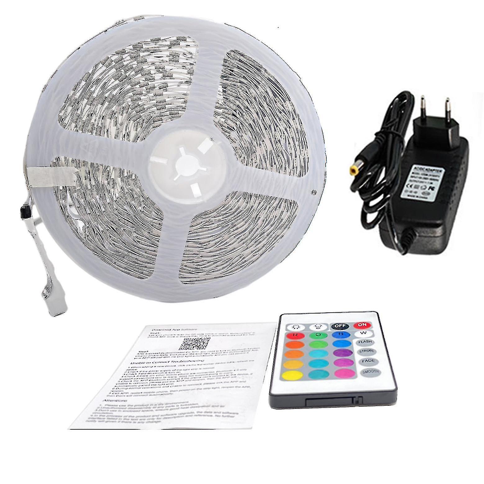 Bluetooth Led Strips 15 Meters - Rgb Lighting With Remote Control Smd 5050 Color Adjustment