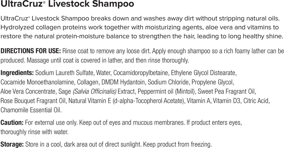 UltraCruz Livestock Shampoo