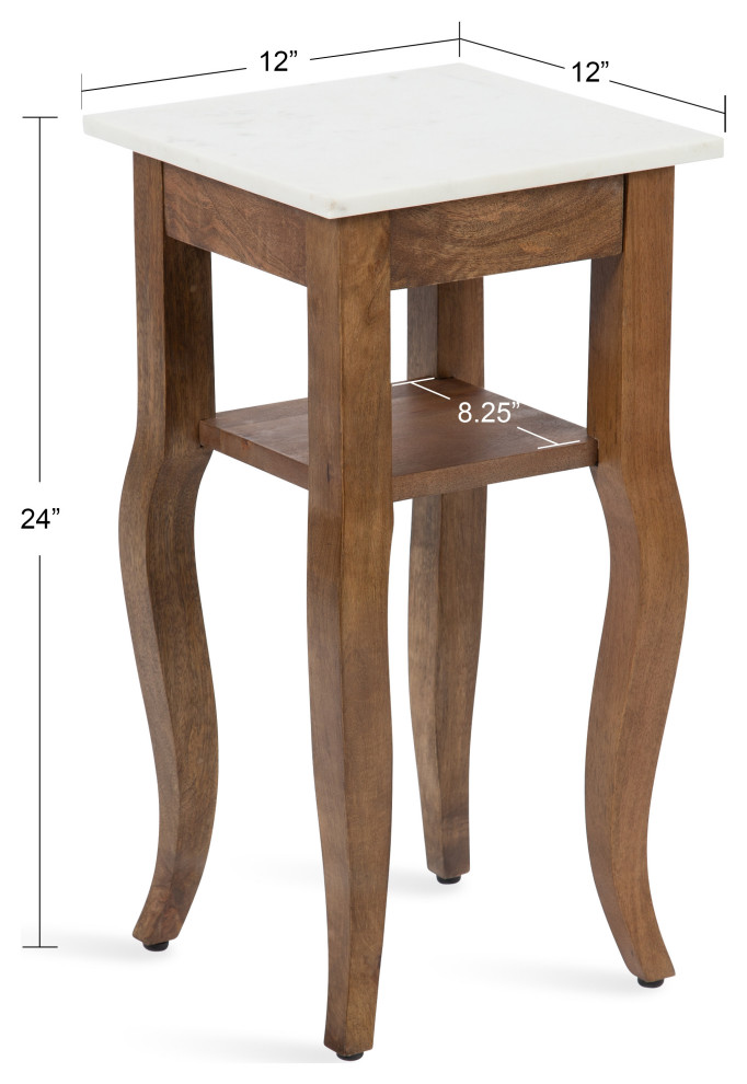 Lillian Wood End Table   Transitional   Side Tables And End Tables   by Uniek Inc.  Houzz