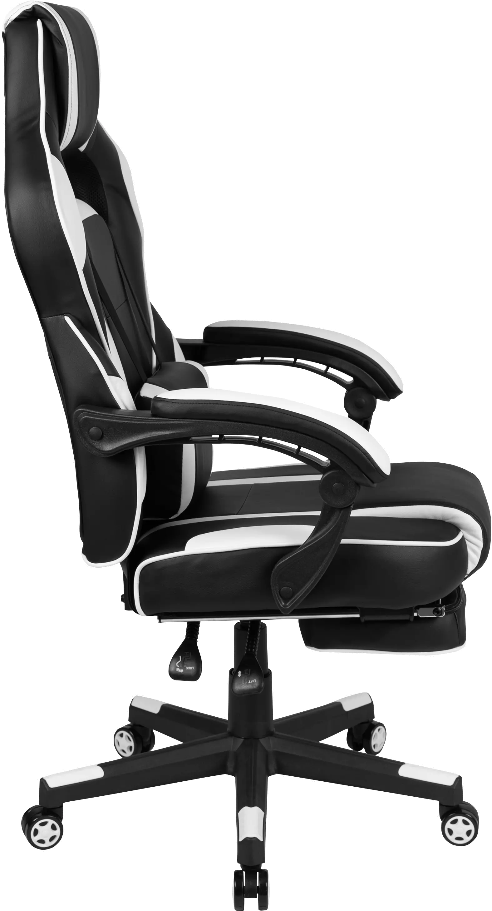 White and Black Gaming Swivel Chair - X40