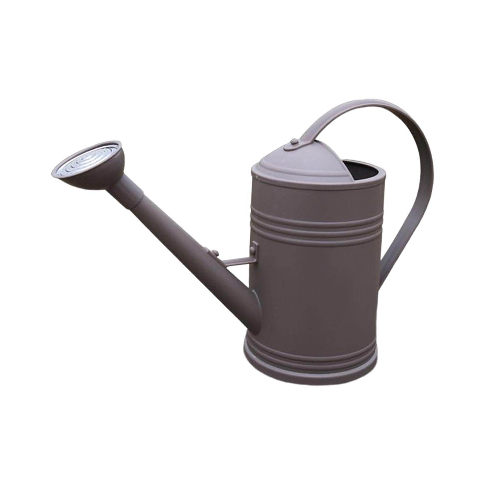 Watering Can with Detachable Sprinkle Head 1.8L Plant Watering Can Small Long Spout Watering Can for Garden Plants Gardening Brown