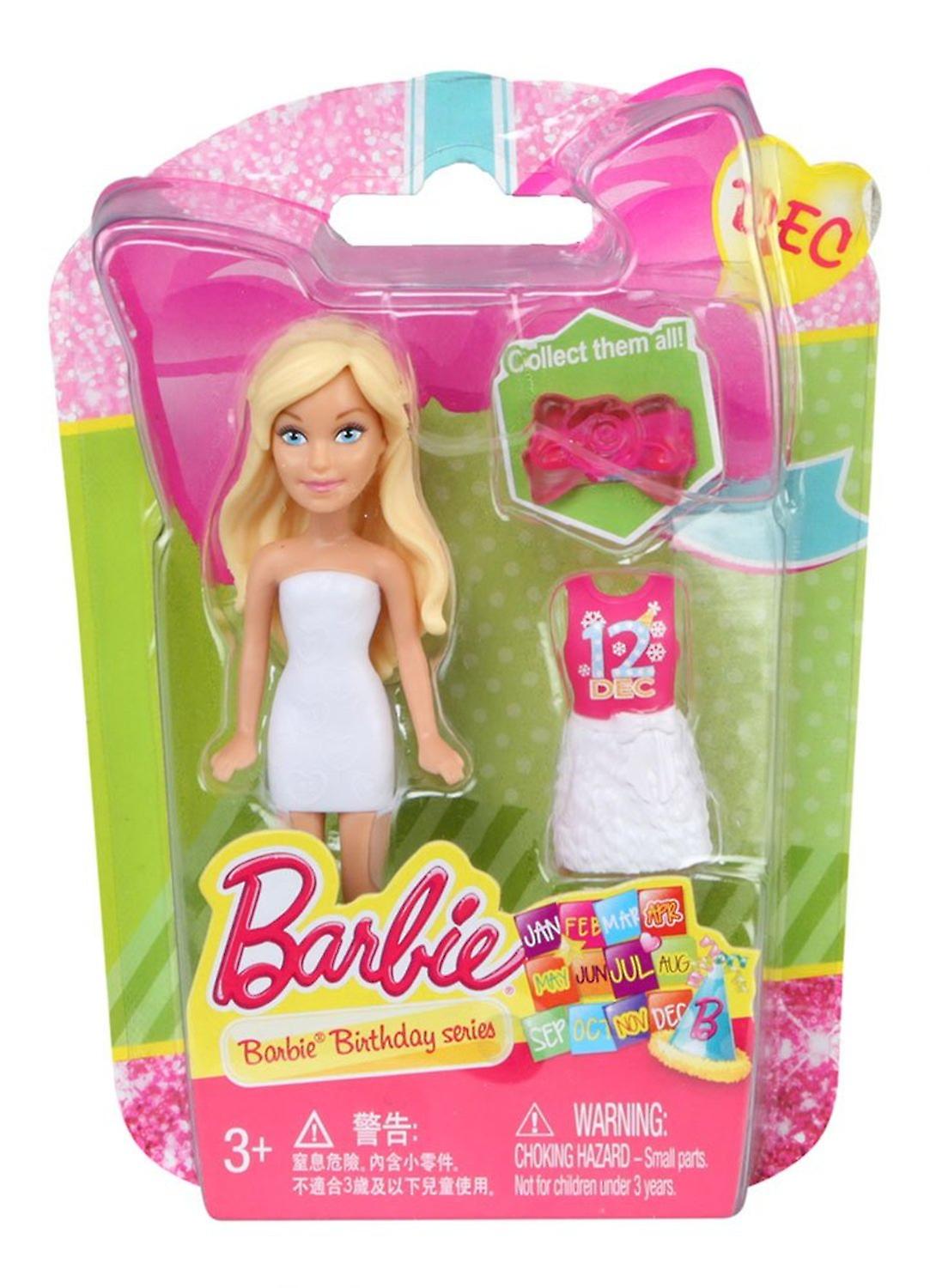 6-Pack Barbie Birthday Series Fashion Doll Mini Doll 9cm