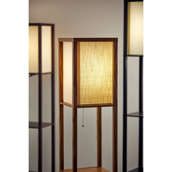 Carbon Loft Wiig Wood Shelf Lamp