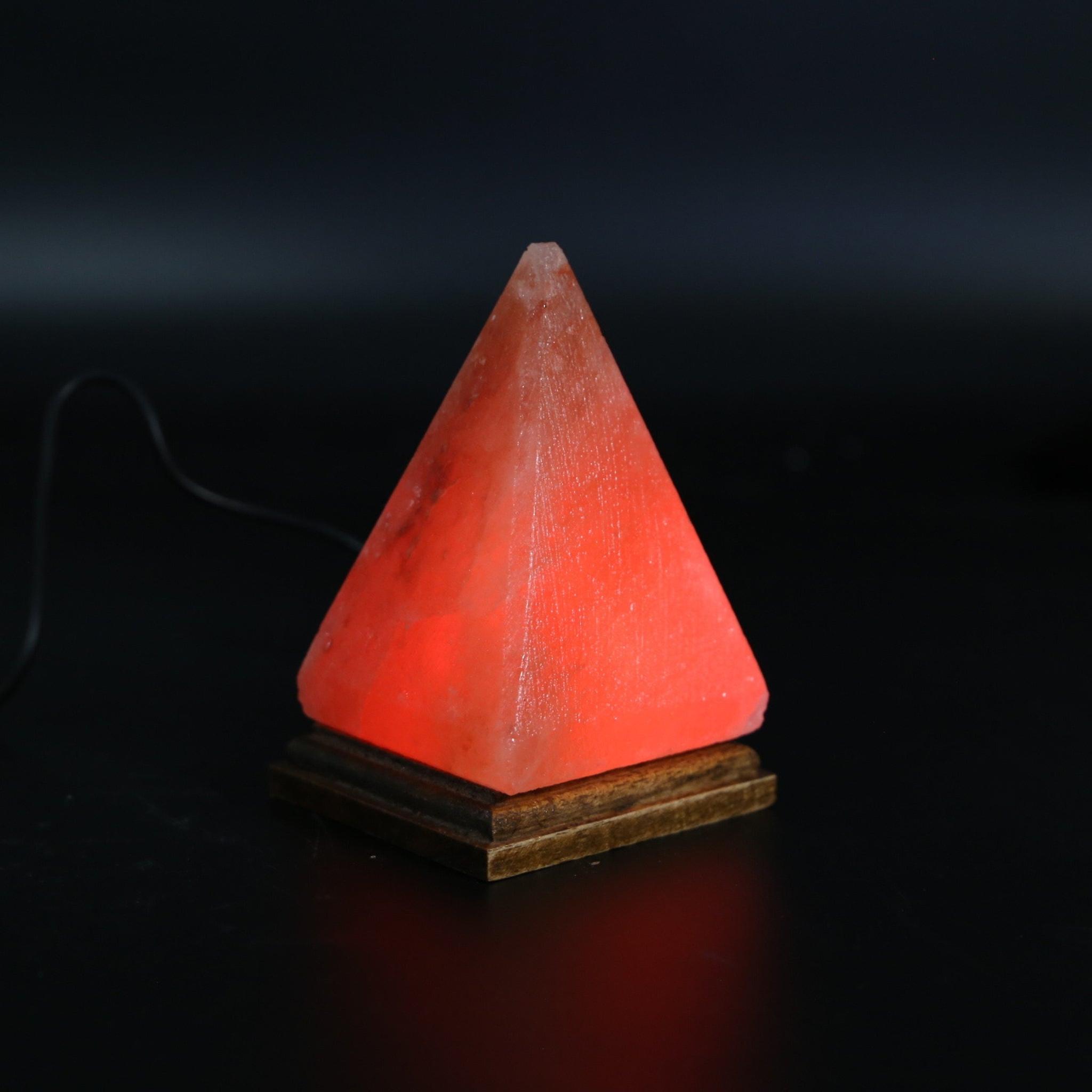 Himalayan salt colour changing usb lamp - pyramid