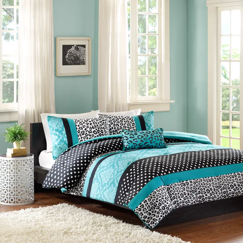 Chloe Teal Twin-Twin XL 3 Piece Bedding Collection