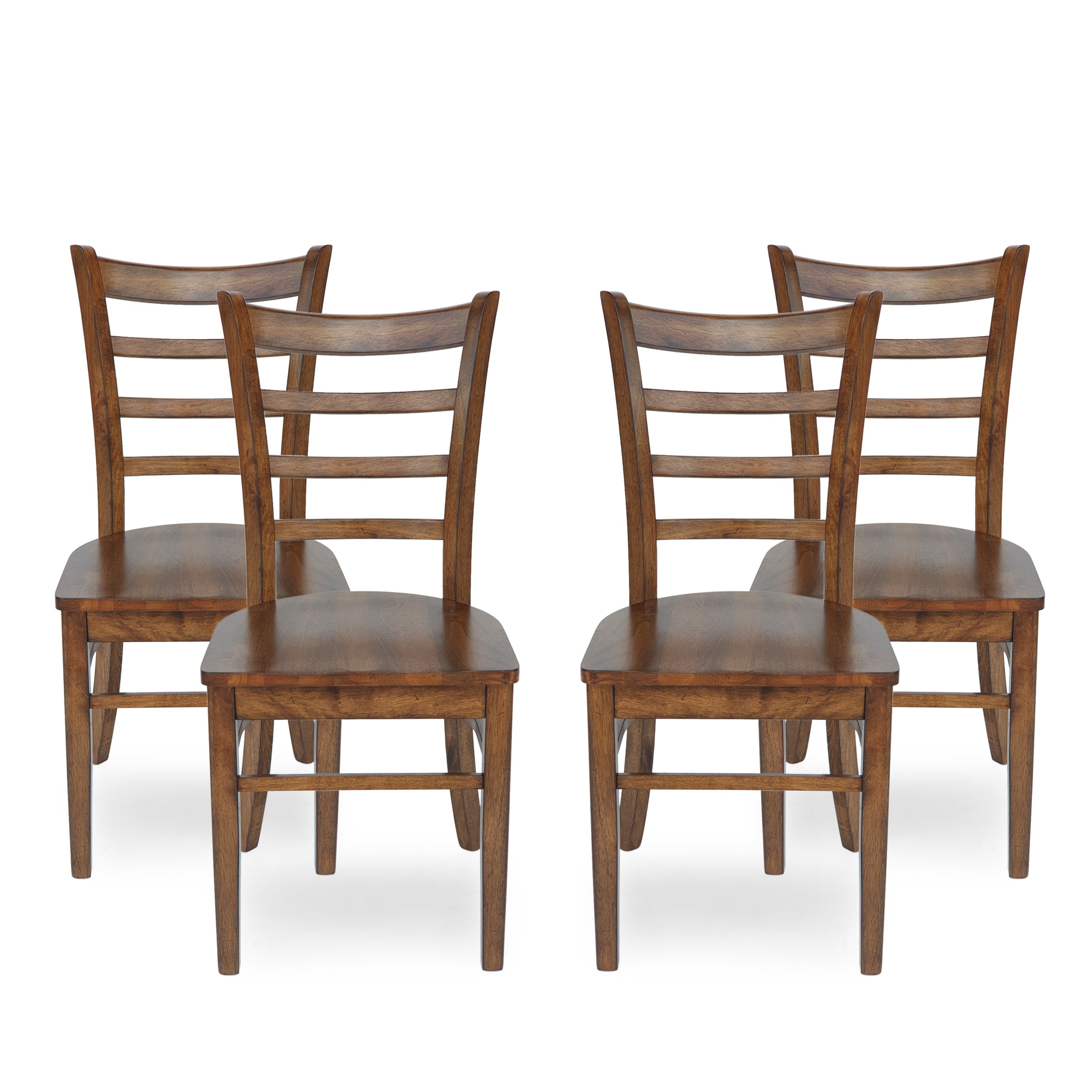 Wagner Farmhouse Wooden Dining Chairs (Set of 4)