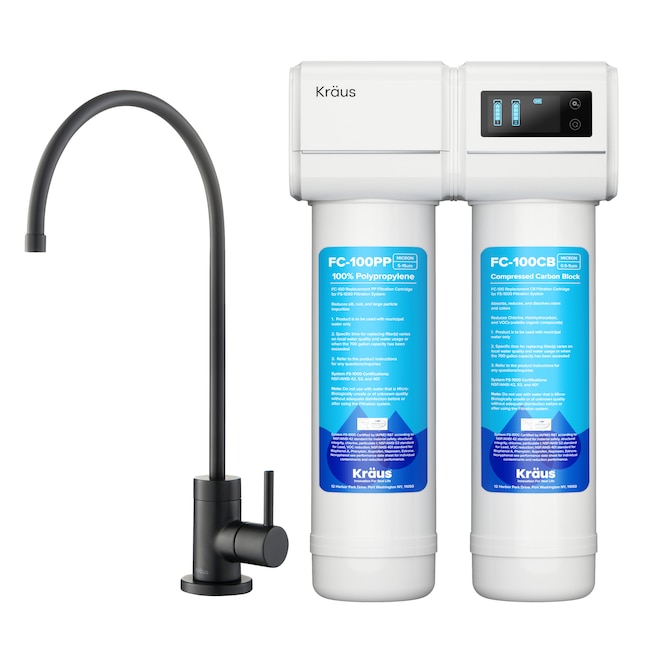 Kraus Purita Dual-stage Carbon Block Under Sink Water Filtration System