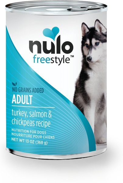 Nulo Freestyle Turkey， Salmon and Chickpeas Recipe Grain-Free Canned Dog Food