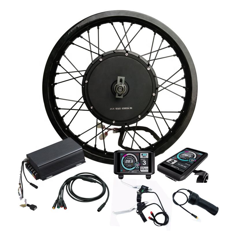 Powerful QS V3 5000W rear brushless Electric Bicycle Part hub Motor ebike e bike conversion kit with battery