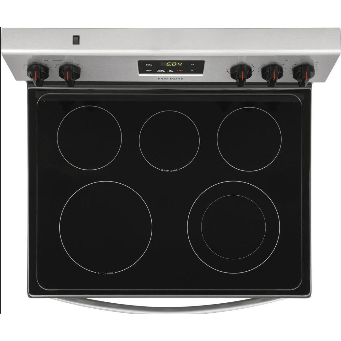 Frigidaire 30-inch Freestanding Electric Range with Even Baking Technology FCRE305CAS