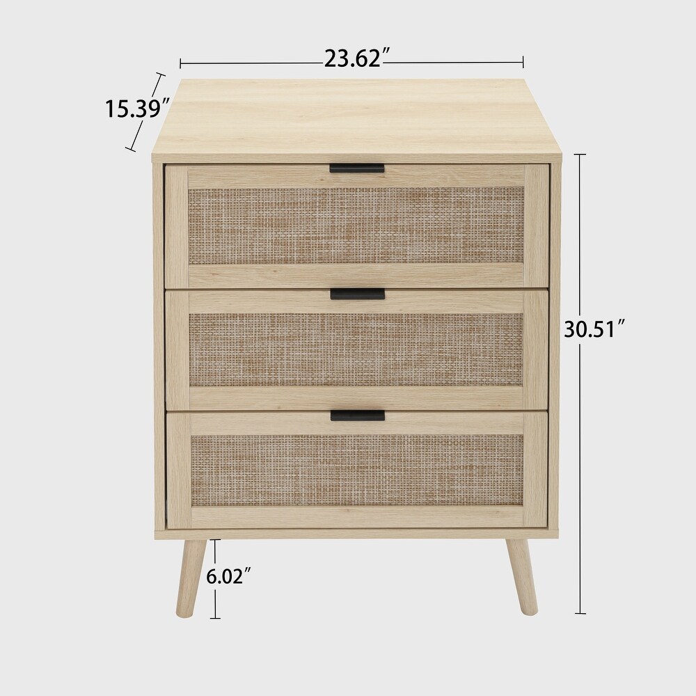 Natural 3 Drawer Cabinet