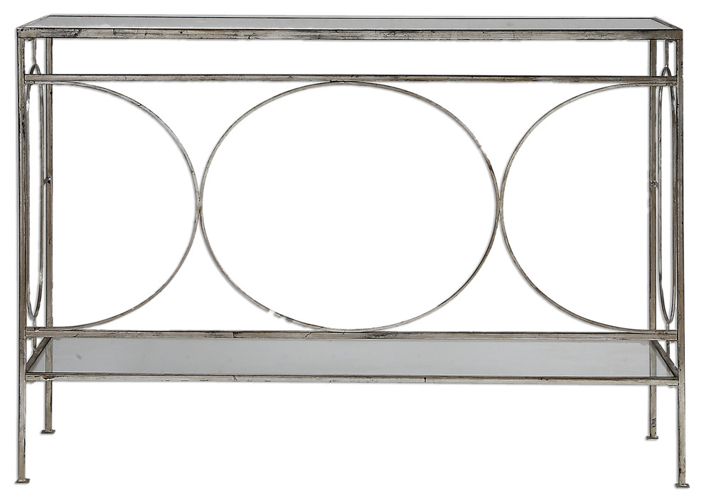 Luano Silver Console Table   Contemporary   Console Tables   by Ownax  Houzz