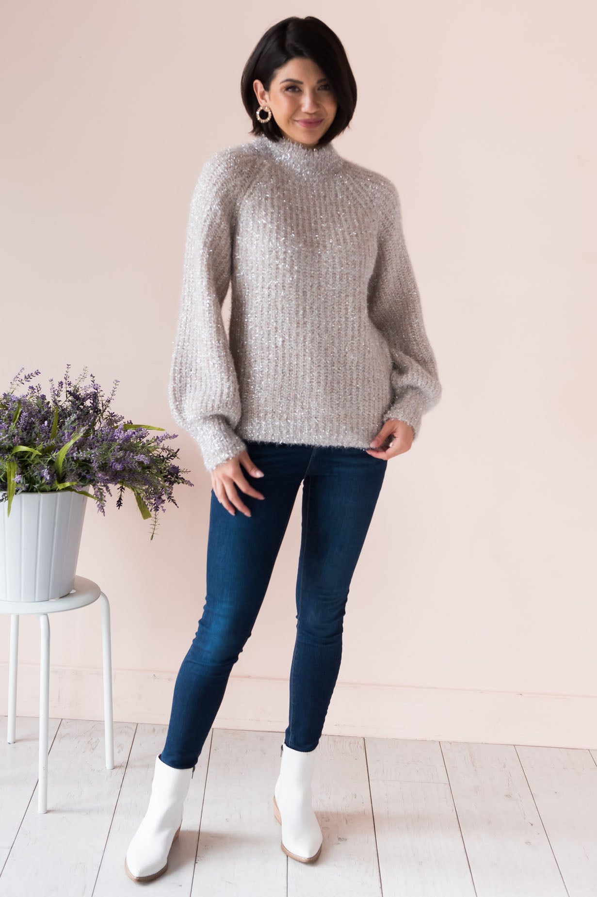 Sweet Beginnings Modest Sweater