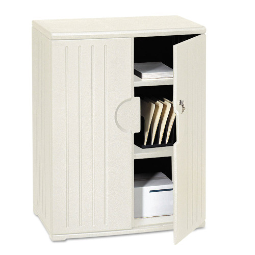 Iceberg Rough n Ready Storage Cabinet， Two-Shelf， 36w x 22d x 46h， Platinum (92563)