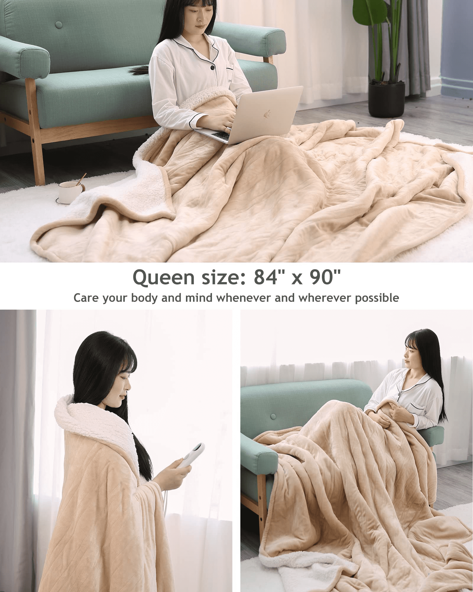 MARNUR Electric Blanket Queen Size 84