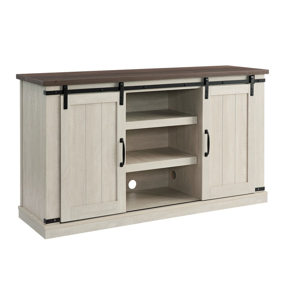 Light Gray Media TV Stand for TV Up to 55\