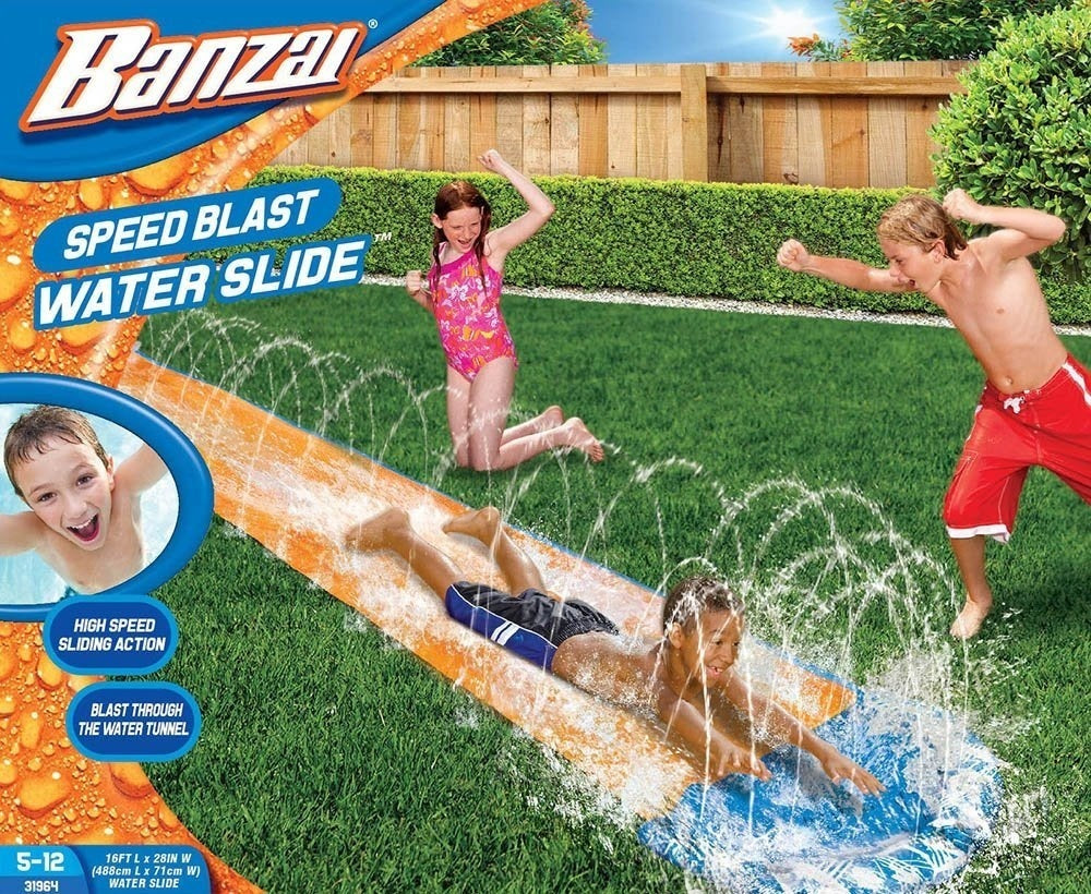 Spring & Summer Toys Banzai 16ft-Long Speed Blast Water Slide