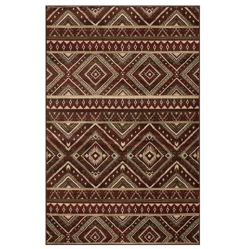 SUPERIOR Southwestern Rustic Medallion Power-Loomed Indoor Area Rug