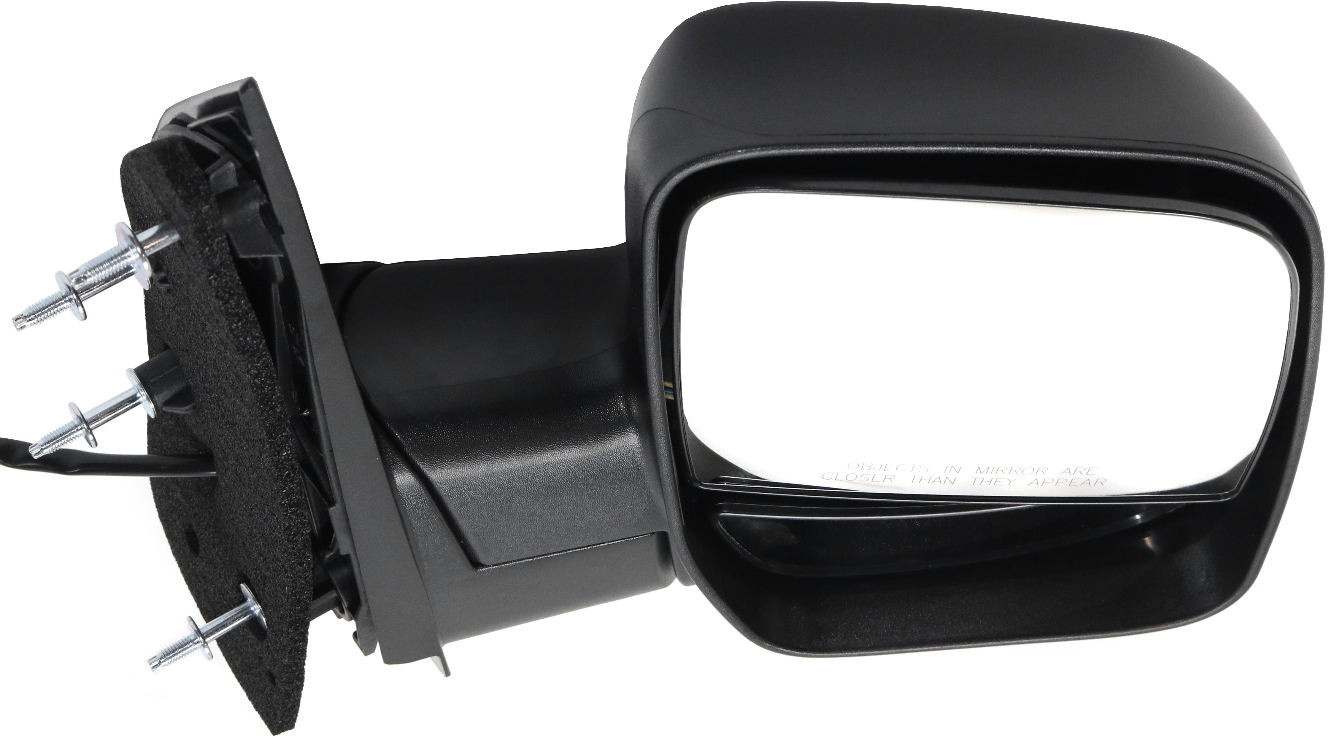 Mirror Compatible With 2002 Ford E-450 Econoline Super Duty 2002-2008 E-350 Right Passenger Side w/ Blind Spot Corner Glass Textured Black Kool-Vue