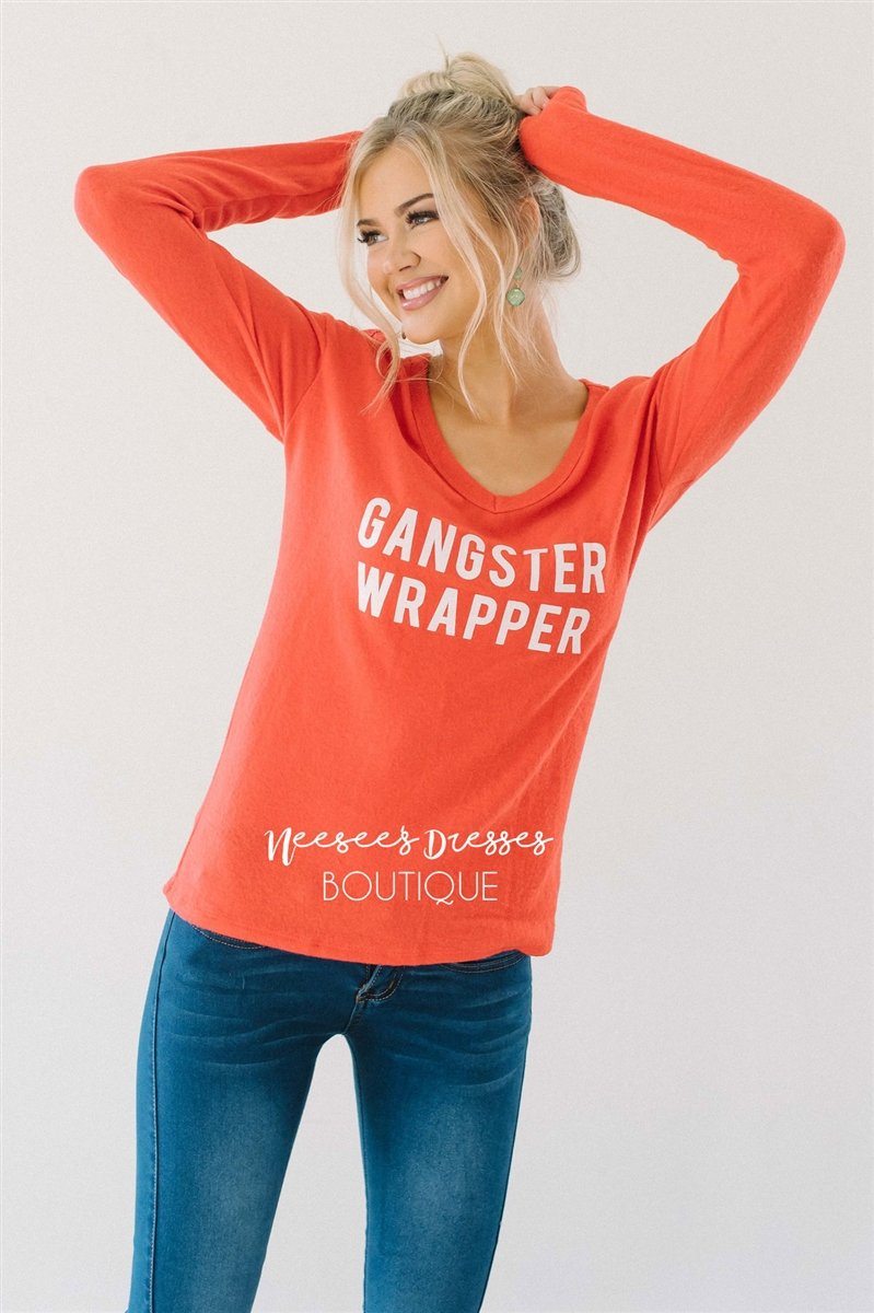 Gangster Wrapper Red Sweater