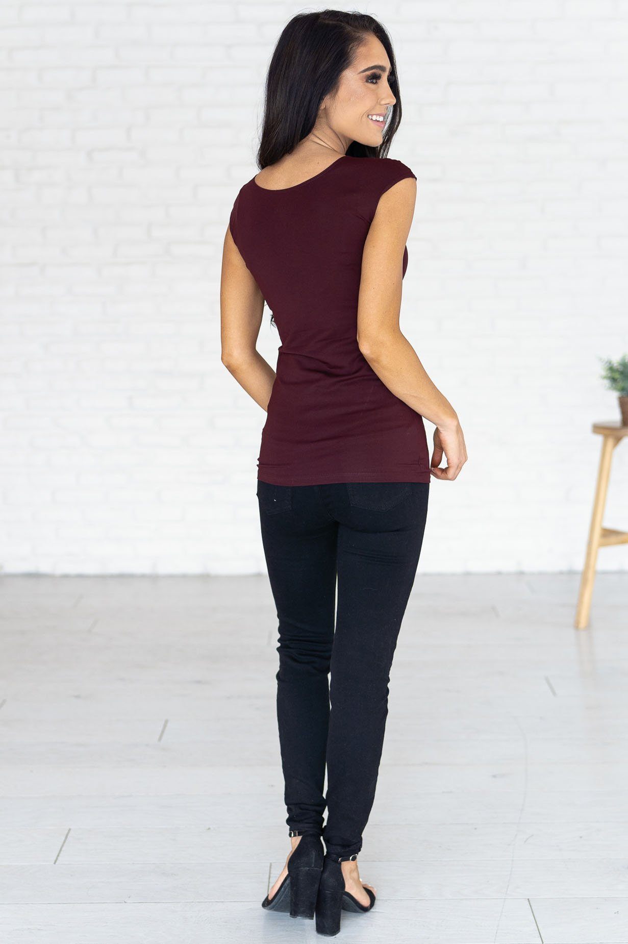 Cap Sleeve Modest Layering Tee