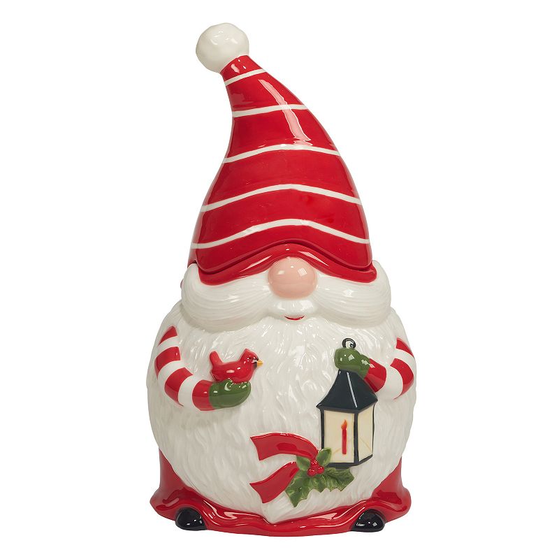 Certified International Christmas Gnomes 3D Cookie Jar