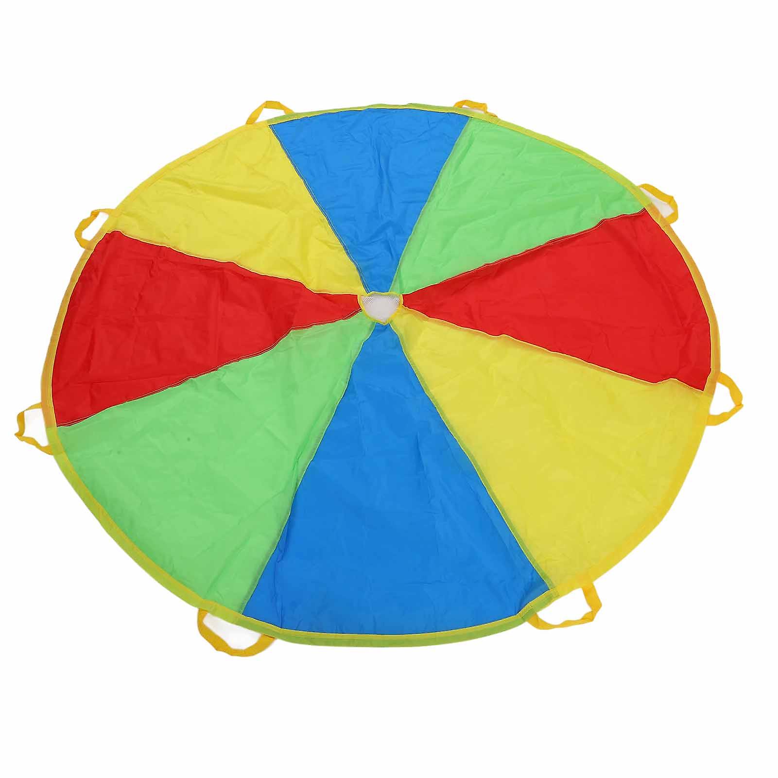 1.8m Jump Sack Rainbow Umbrella Kids Play Parachute Sport Activity Game Accessory