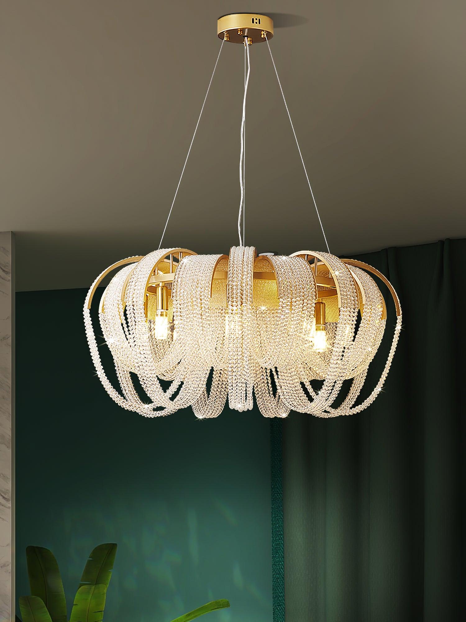 Mesh Crystal Chandelier