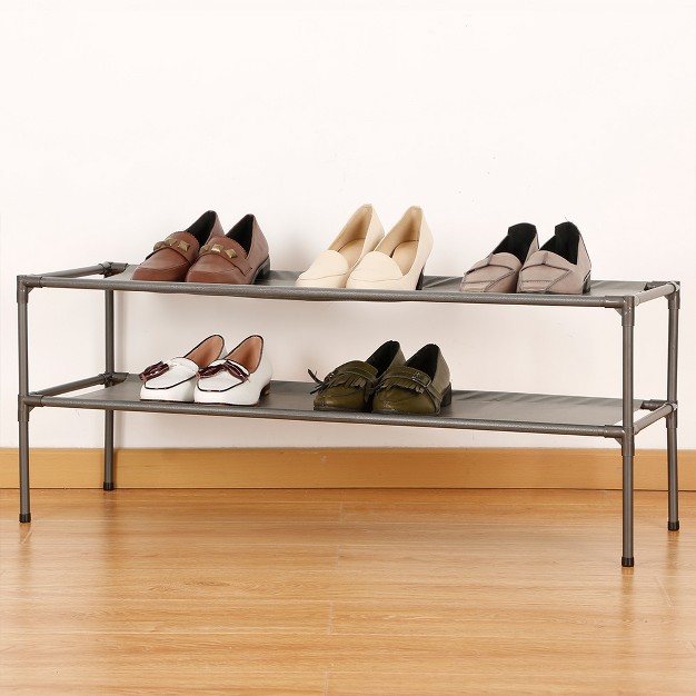 2 tier Fabric Shoe Rack