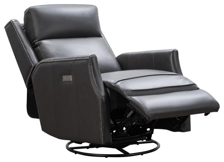 8PH 4003 Cavill Swivel Glider Recliner  Gray   Contemporary   Recliner Chairs   by BisonOffice  Houzz