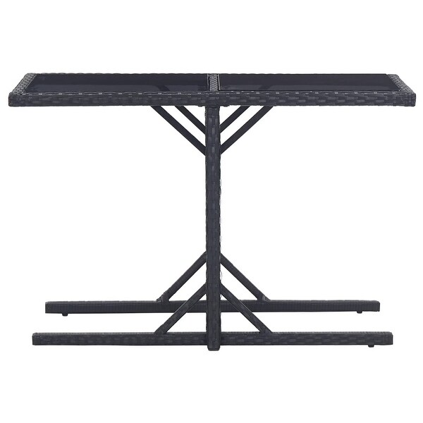 vidaXL Patio Table Black 43.3