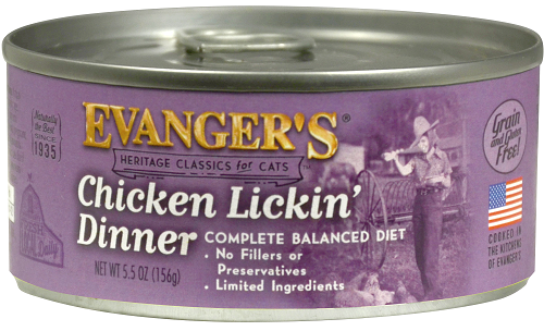 Evanger's Heritage Classic Chicken Lickin' Dinner Wet Cat Food - 5.5 Oz.