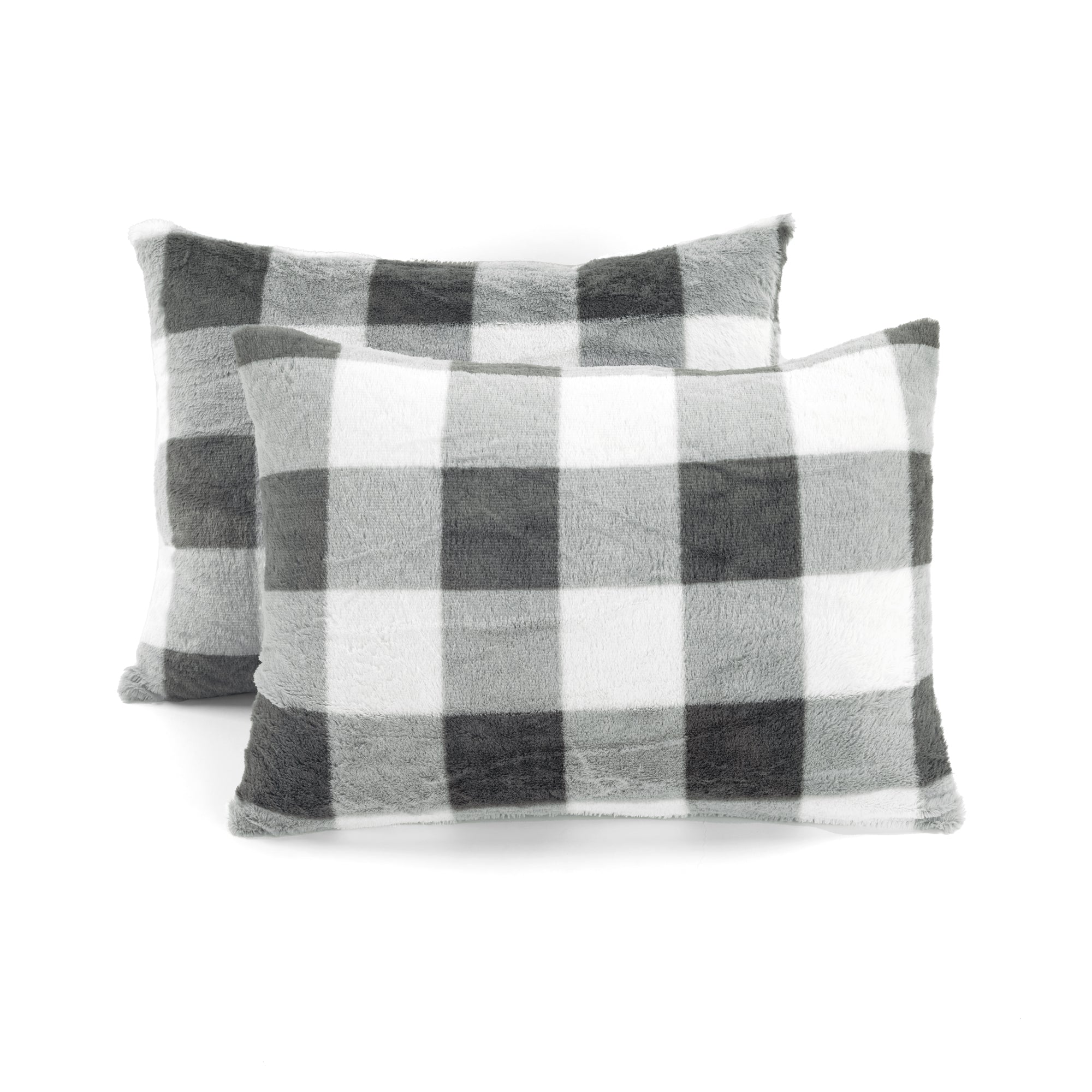 Plaid Ultra Soft Faux Fur All Season Comforter Set