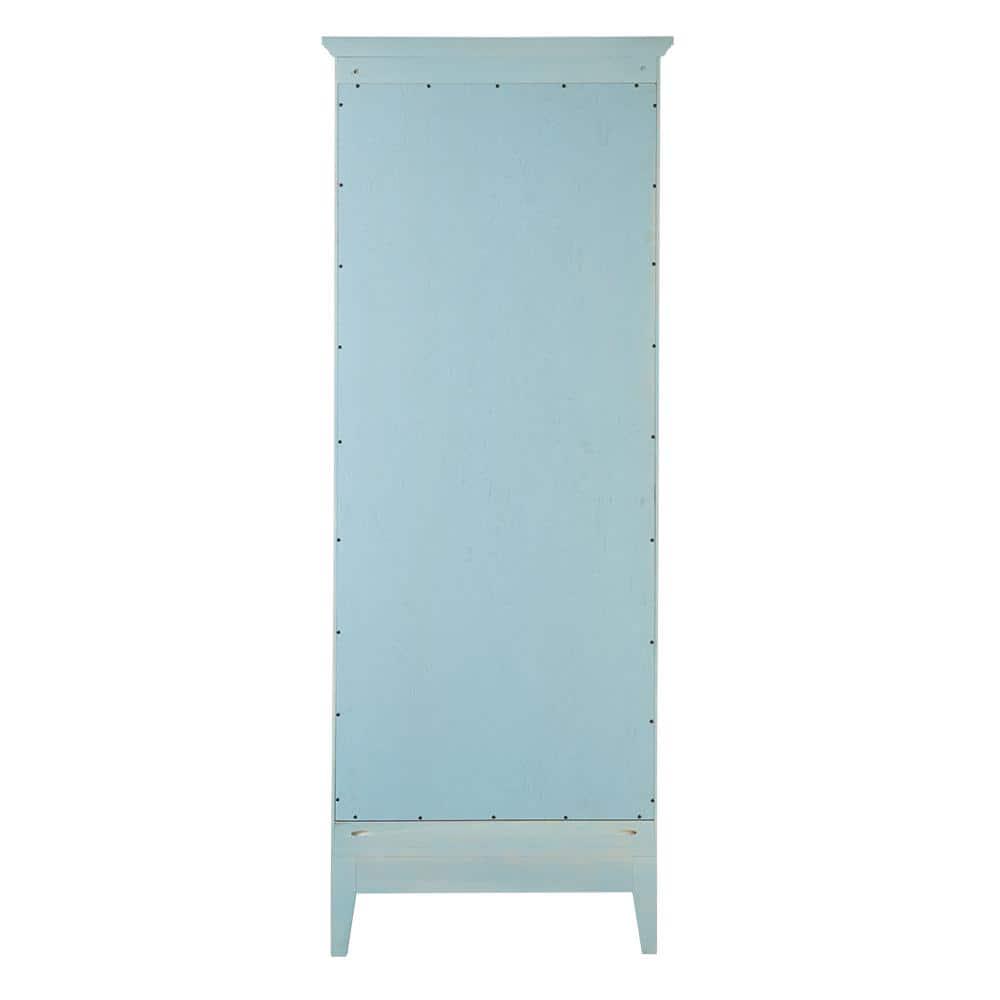 Home Decorators Collection Chennai 25 in W Linen Cabinet in Blue Wash