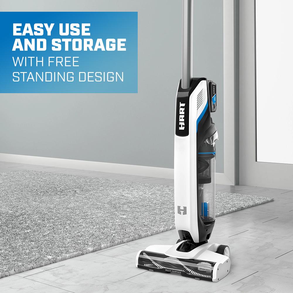 HART 20-Volt High Capacity Cordless Stick Vacuum Kit (1) 20-Volt 4.0AH Lithium-Ion Battery