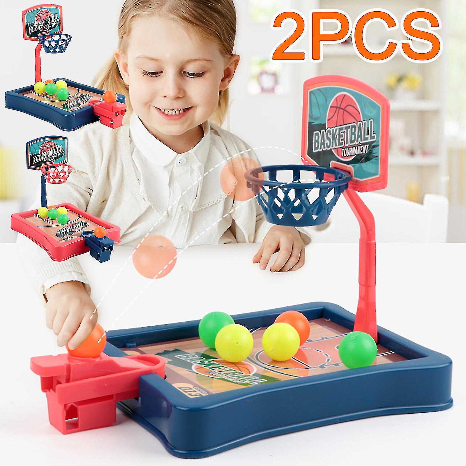 Children's Mini Board Game Finger Shoot Basketball Machine Parent-child 2pcs