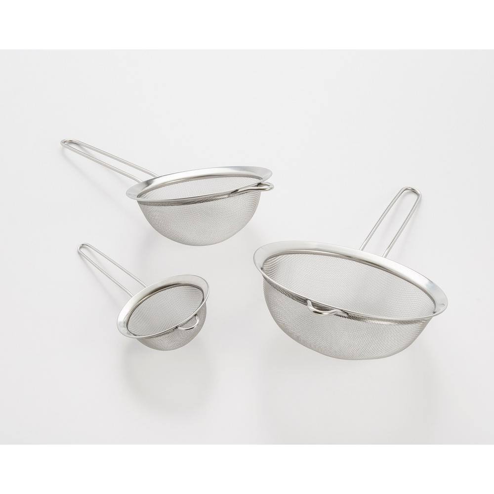 ExcelSteel 3-Piece Stainless Steel Mesh Strainer Set 769